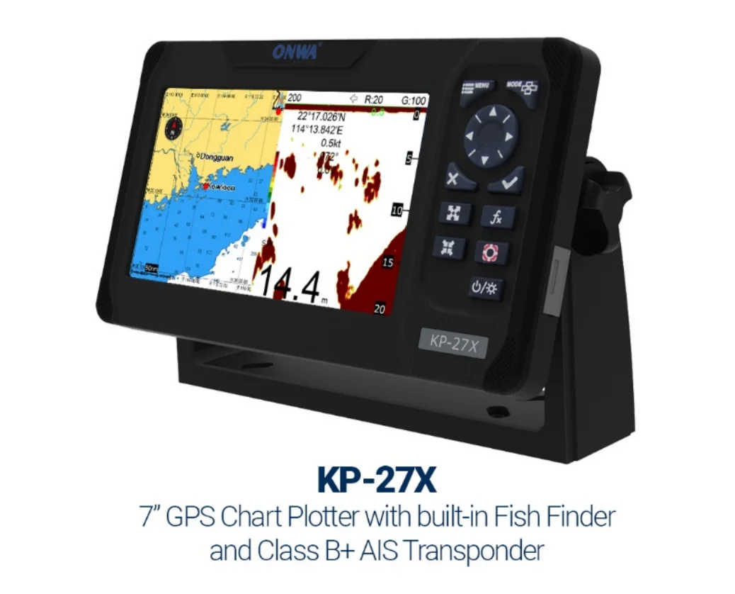 7 بوصة Onwa KP-27X. فئة B+ AIS - مراجعة Fish Finder وسعره