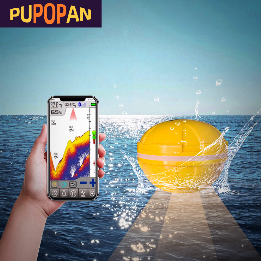 PUPOPAN 100 متر العلامة التجار - مراجعة Fishing Depth Finder وسعره