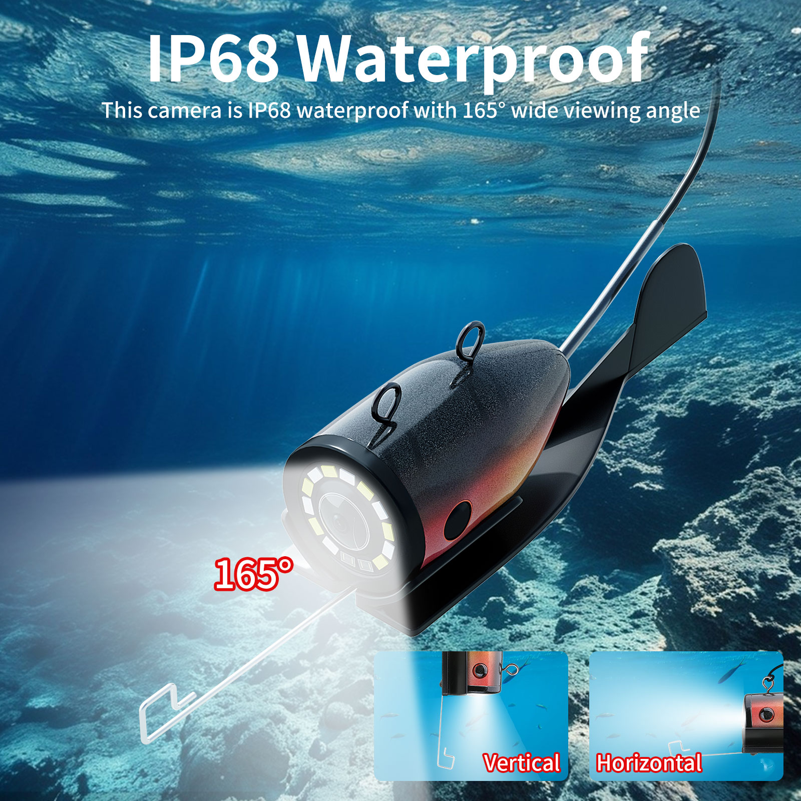 كاميرا صيد تحت الماء - كابل بط - مراجعة Fish Finder Portable وسعره