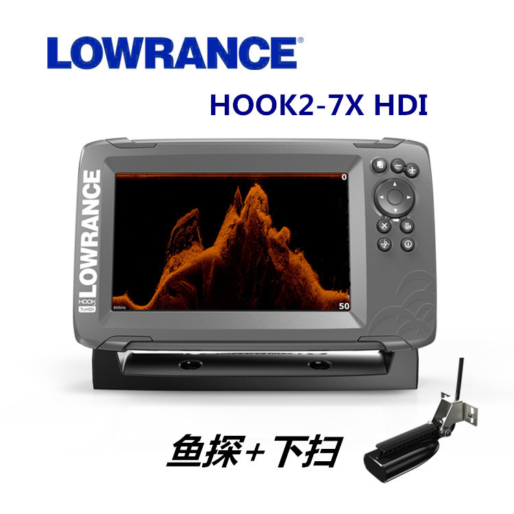 جهاز سونار لورانس HOOK2-7X لصي - مراجعة Fishing Depth Finder وسعره